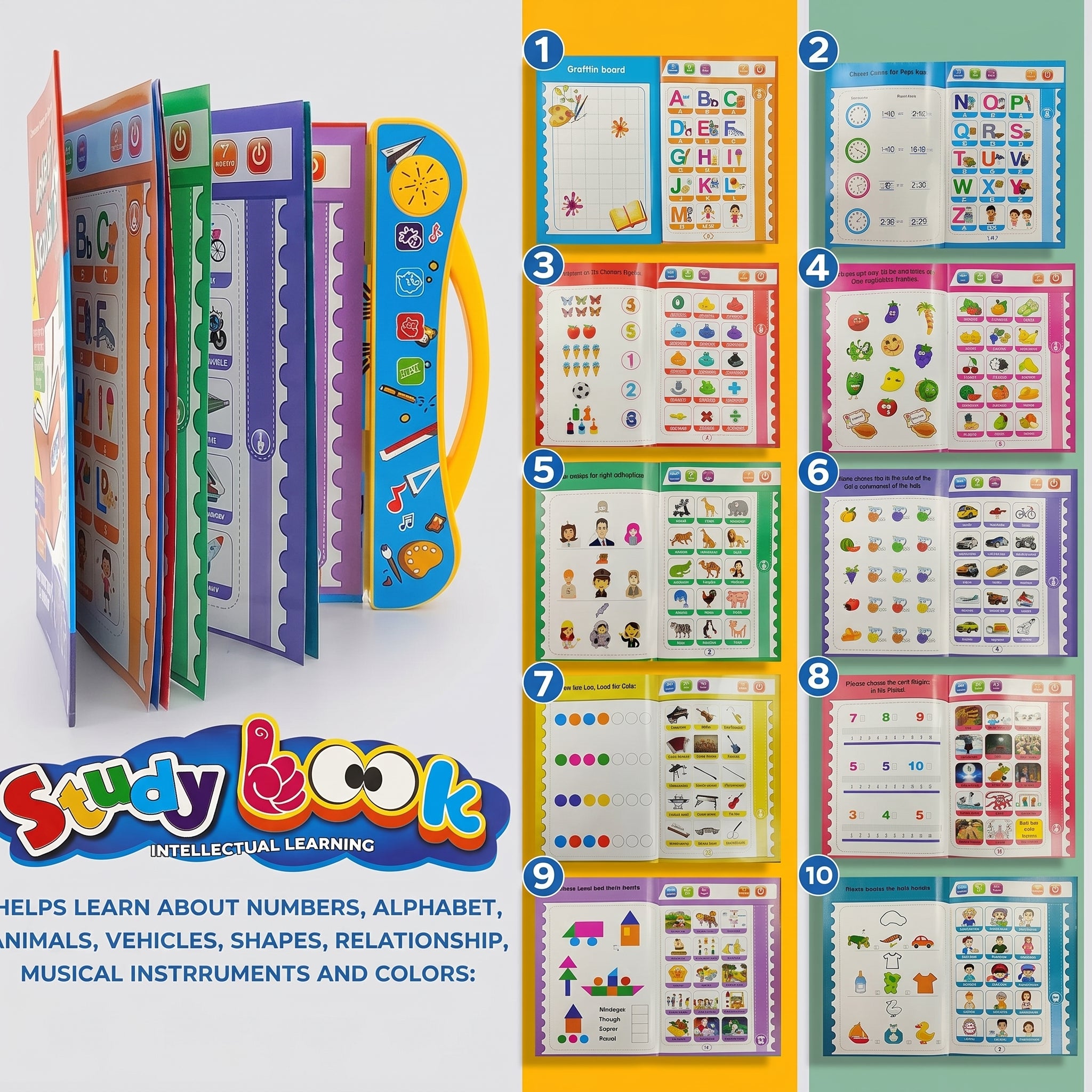 Interactive Sound Book for Kids | Talking Learning Book - KidZee