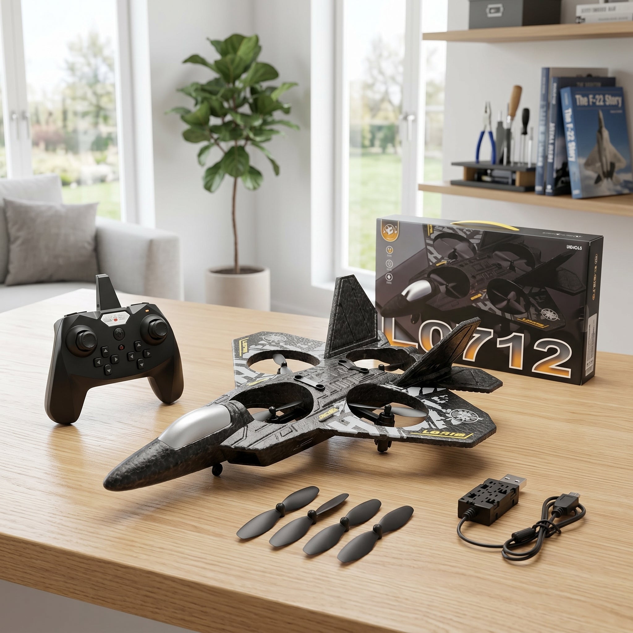 Remote Controlled Quadcopter | 2.4 GHz Aeroplane Fighter - KidZee