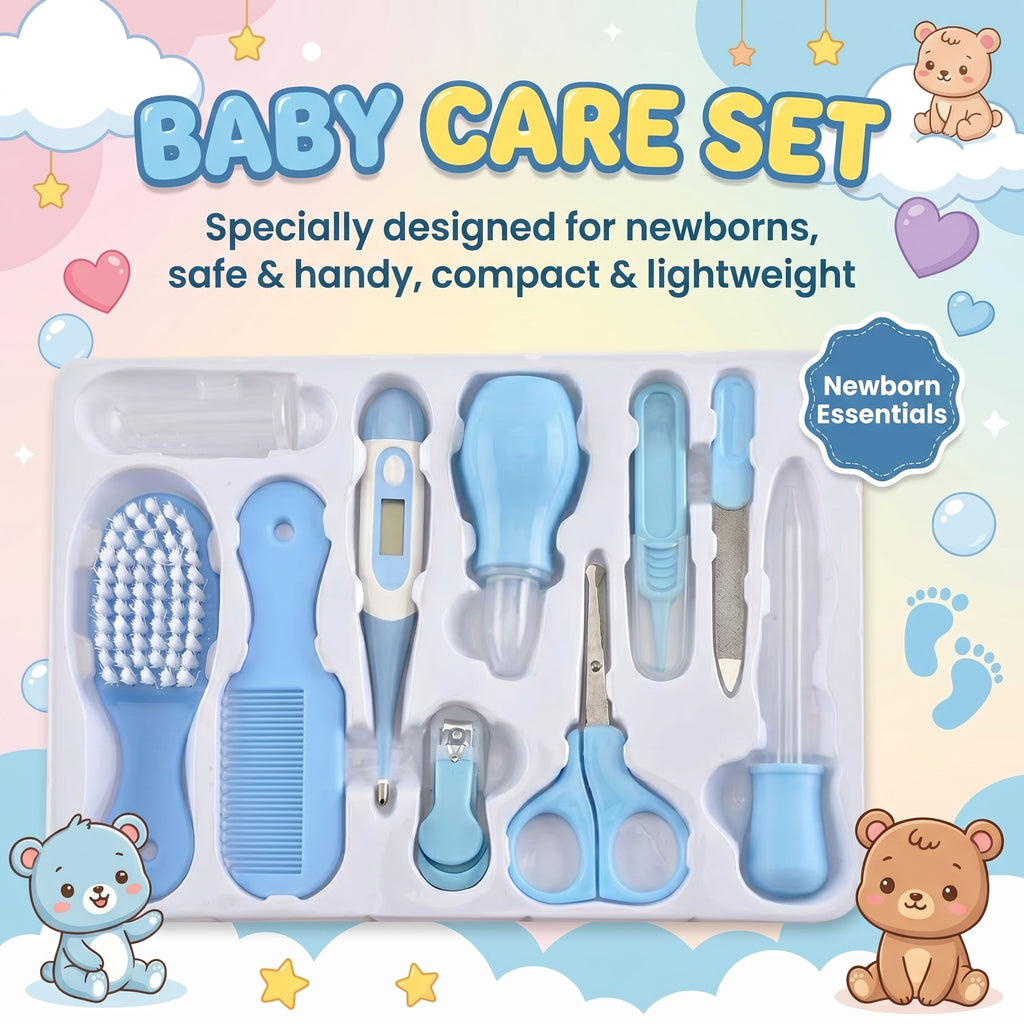 10 in 1 Baby Care Set Luxury Manicure Grooming Kit - KidZee