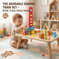 Domino Rally Train | Model with Lights and Sounds | 40 Pieces(Color May Vary) - KidZee