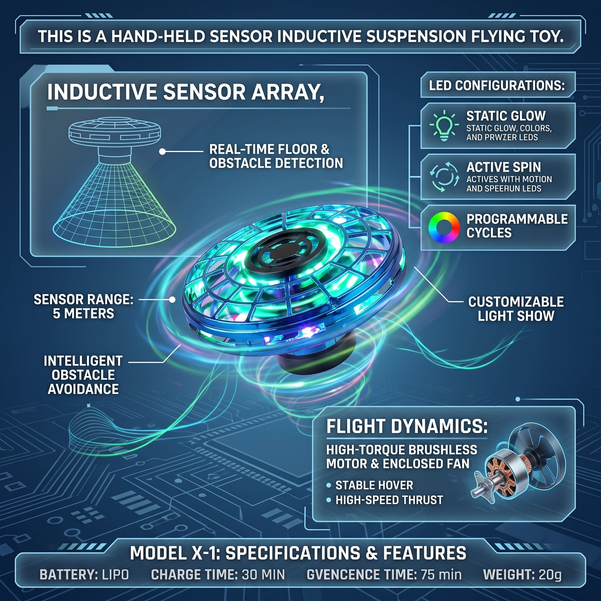 Mini UFO | Flying Spinner Toy | Funfull Toy - KidZee