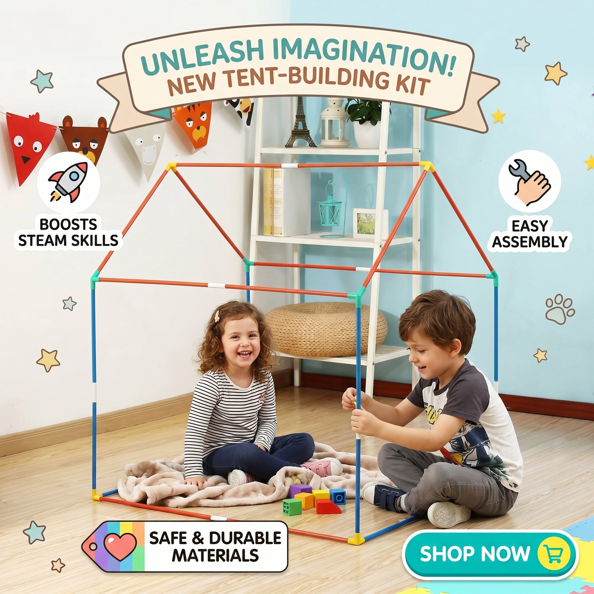 Kids Play Tent House | 10 Year Kids Toys | Jungle Tent House - KidZee