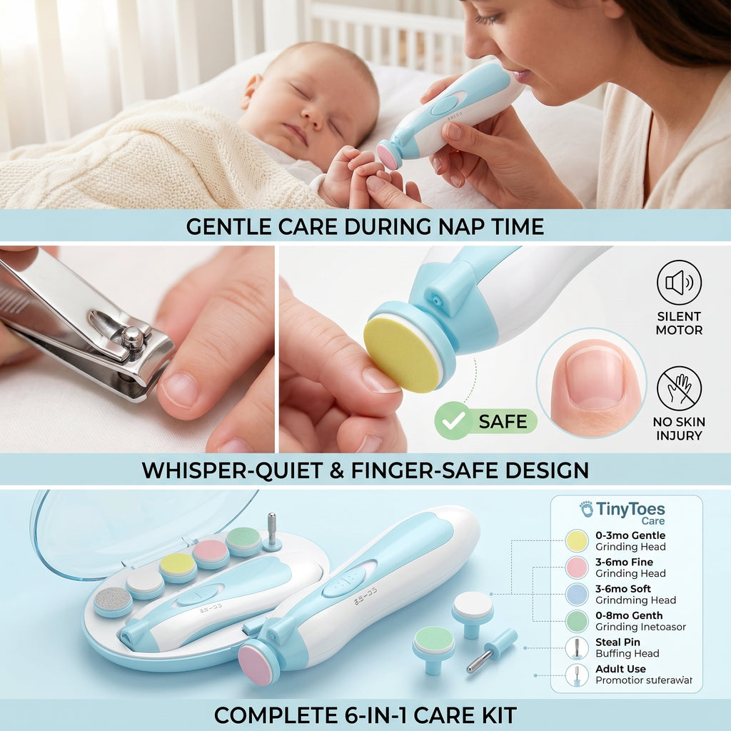 Trimo Baby Electric Nail Trimmer | Trimmer - White - KidZee
